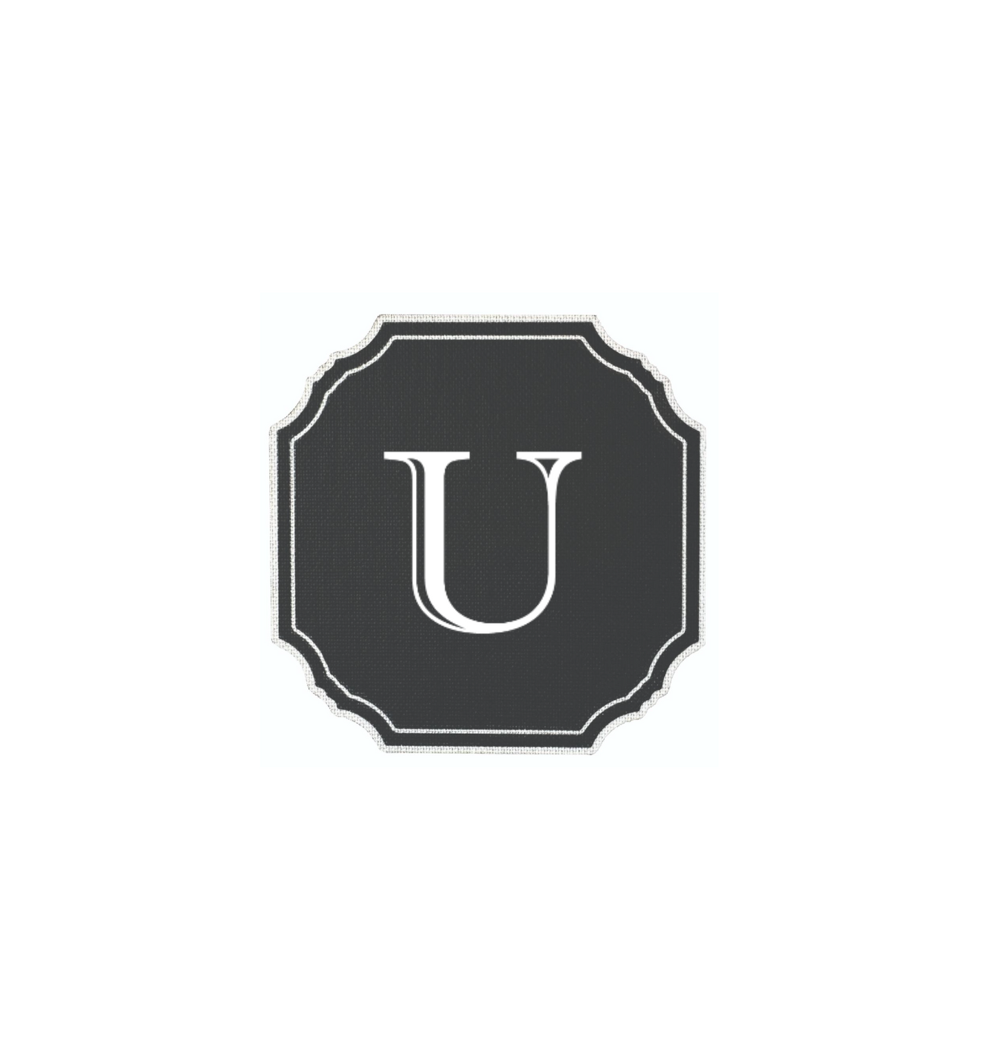 BLACK COASTER - MODERN ALPHABET