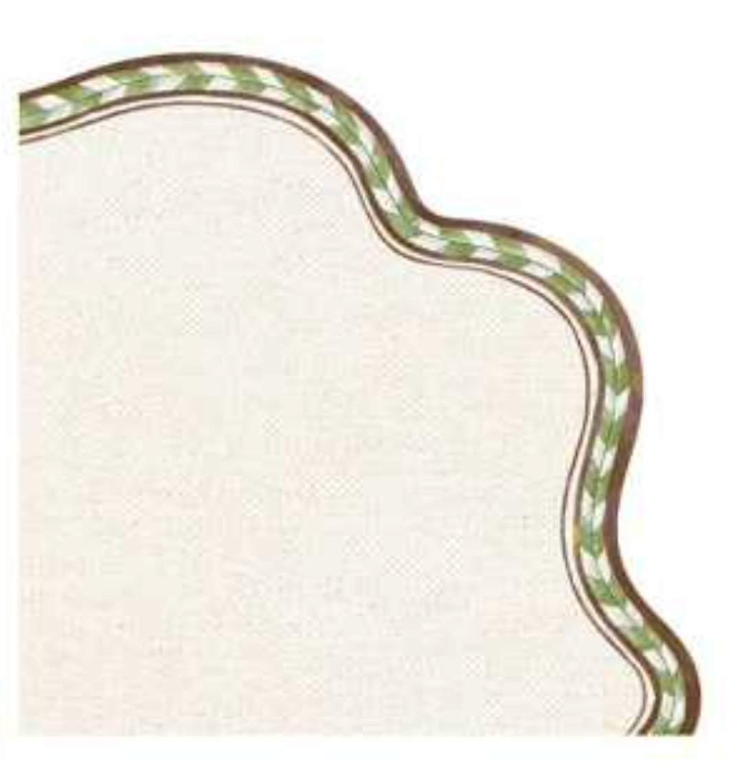 GRECA I  PLACEMAT (BROWN-GREEN)