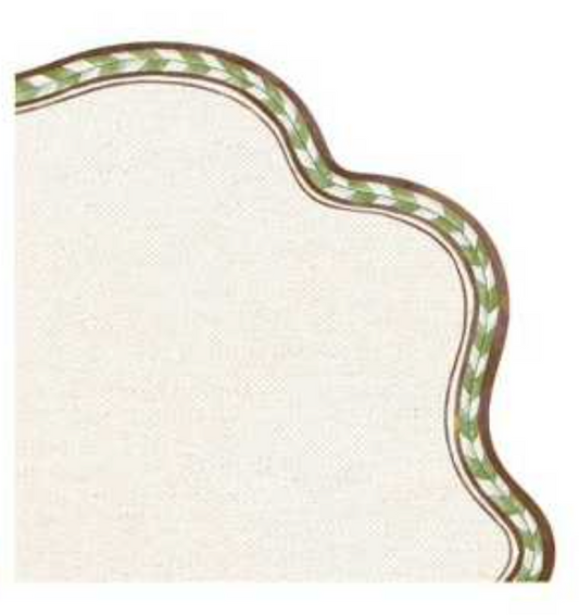 GRECA I  PLACEMAT (BROWN-GREEN)