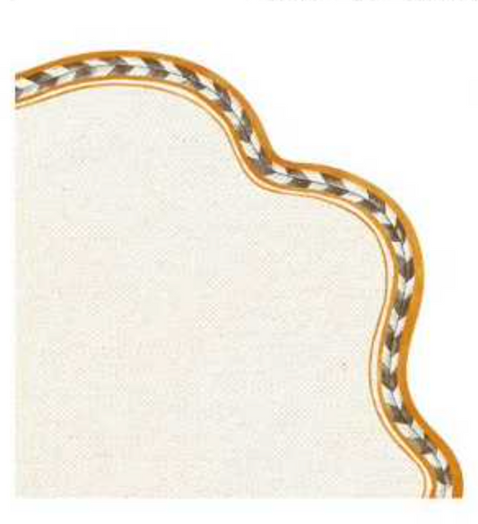 GRECA I  PLACEMAT (ORANGE - BROWN)