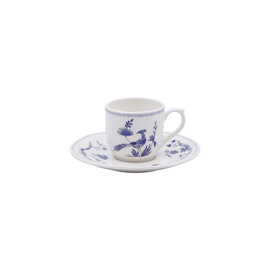 PARADIS BLEU - SET OF 2 ESPRESSO CUPS & SAUCERS
