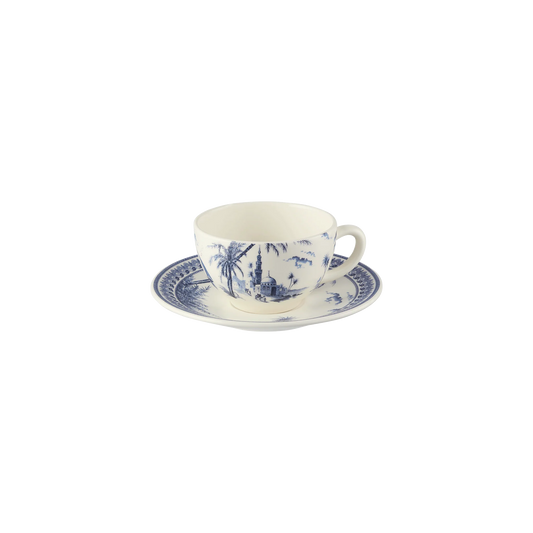LES DEPAREILLEES BLUE - BOX OF 2 TEA CUP & SAUCER