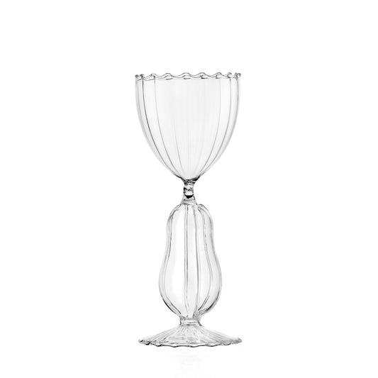 VEGETABLES - stemmed glass zucchini clear
