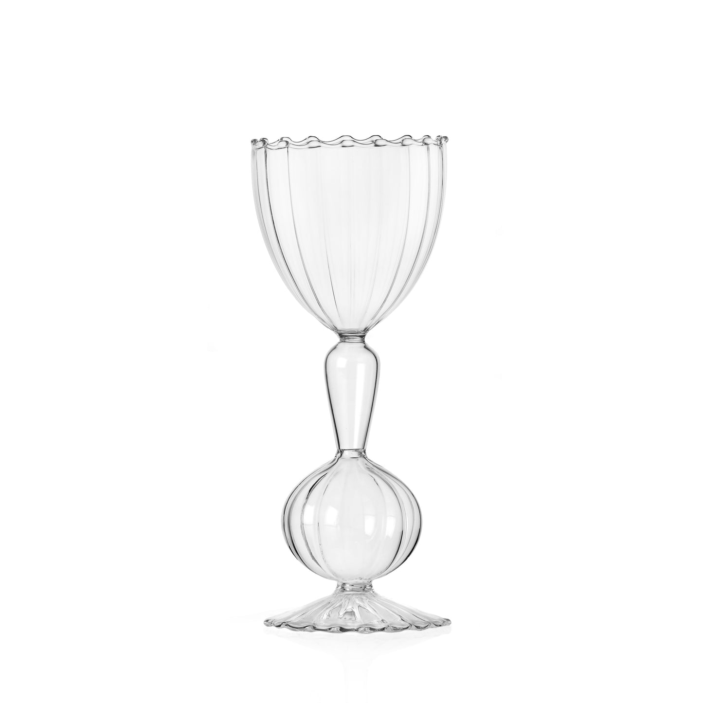 VEGETABLES - stemmed glass spring onion clear