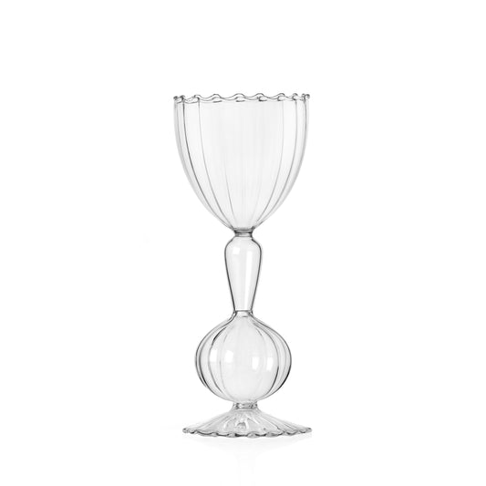 VEGETABLES - stemmed glass spring onion clear