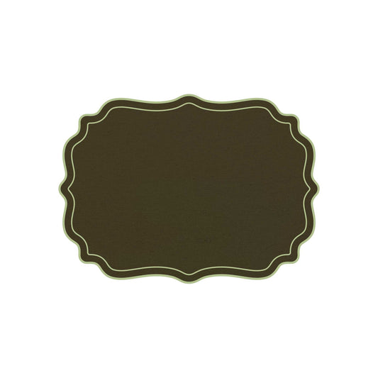 SCALLOPED FRAMES PLACEMAT (FOREST - SAGE)