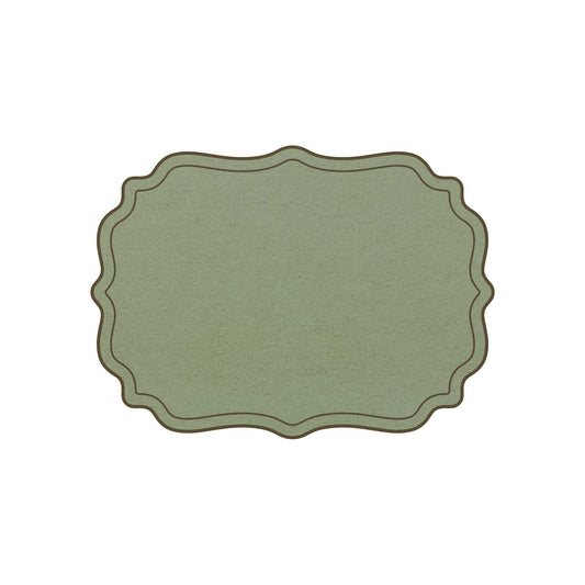 SCALLOPED FRAMES PLACEMAT (SAGE - GREEN)