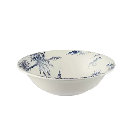 LES DEPAREILLEES BLUE - BOX OF 4 US CEREAL BOWLS