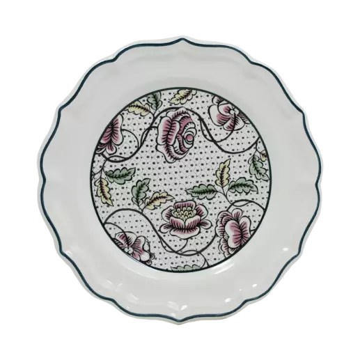 DOMINOTE - ROSES DESSERT PLATES