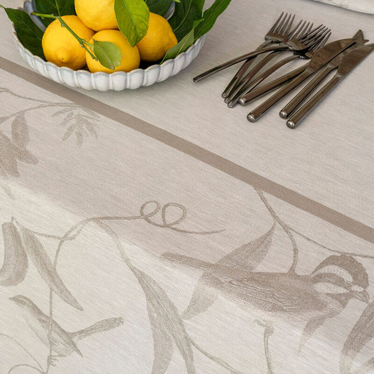 Volière Linen - Tablecloth (Beige)