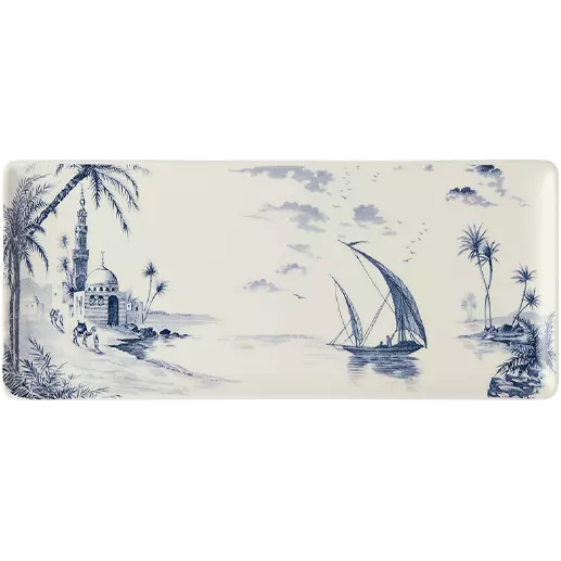 LES DEPAREILLEES BLUE - OBLONG SERVING TRAY