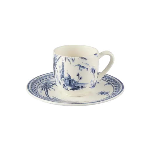 LES DEPAREILLEES BLUE - BOX OF 2 ESPRESSO CUP & SAUCER