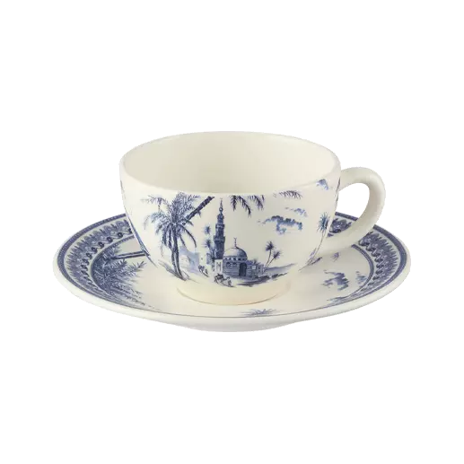 LES DEPAREILLEES BLUE - BOX OF 2 TEA CUP & SAUCER