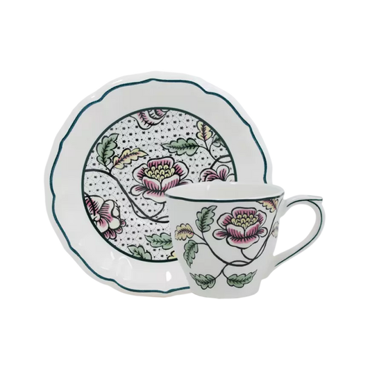 DOMINOTE - US TEA CUPS AND SAUCERS (SET OF 2)