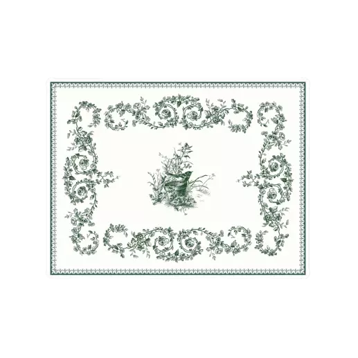 LES DEPAREILLEES GREEN - ACRYLIC SERVING TRAY SMALL